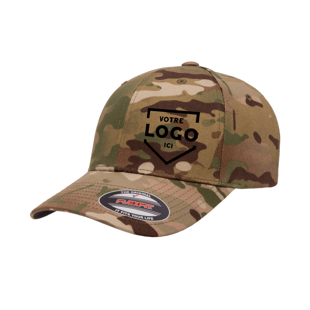 Casquette Flexfit Camo Visière Courbée